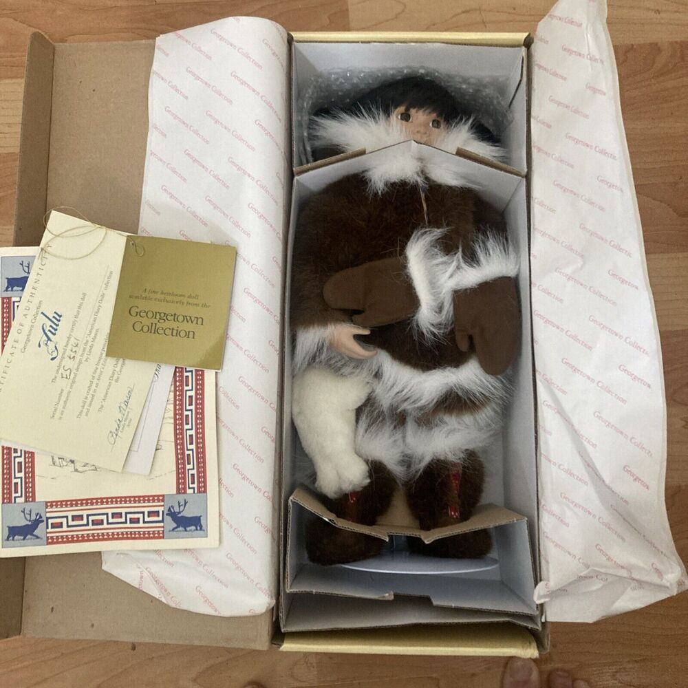 16” TULU American Diary Doll Eskimo? Georgetown Linda Mason 1992 COA ES5541